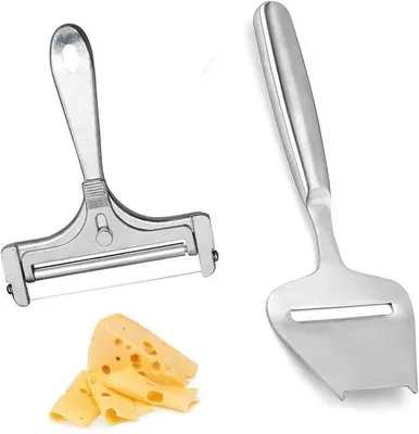 Obrázek produktu pro Nůž na sýr s drátem – 2 kusy – nerezová ocel