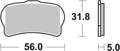Produktbild von Bremsbelag SBS 939RSI (Satz pro Scheibe) Offroad Racing Sinter