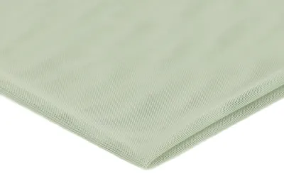 Image de Tissu en tulle élastique, double face, couleur sauge, dimensions 50 x 150 cm