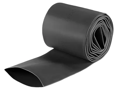 Krimpschlauch 2" (50 mm) 80 mm flach 2:1 1,5 m schwarz