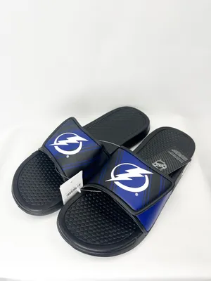 Immagine prodotto di Ciabatte da uomo Tampa Bay Lightning NHL Legacy, modello sportivo con chiusura a velcro. Taglia: S = 39-41 EU