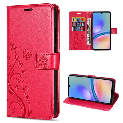 Produktbild von Handy Tasche für Samsung Galaxy A05s Hülle Handyhülle Klapphülle Wallet Case Rot