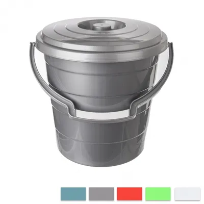 Produktbild von ORION Eimer 15 L, aus robustem Kunststoff, mit Deckel und stabilem Griff