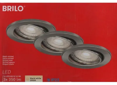 Produktbild von Briloner Leuchten LED Ein- Aufbauleuchte 1x GU10, 3W, direkter Anschluss, ke...