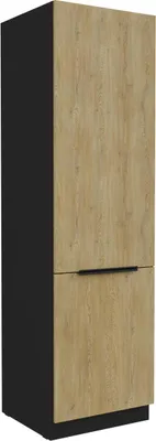 Produktbild von Kühl- Gefrierumbauschrank Cremona schwarz 60 LO-210 2F