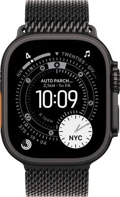 Produktbild von Apple MXKG3ZM/A, Band, Smartwatch, Schwarz, Apple, Apple Watch Models 44mm 45mm 46mm 49mm, Titan