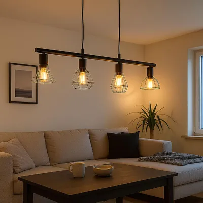 Produktbild von Nino Leuchten Hängeleuchte Esszimmer Pendelleuchte Hängelampe 4 Flammig 31450408