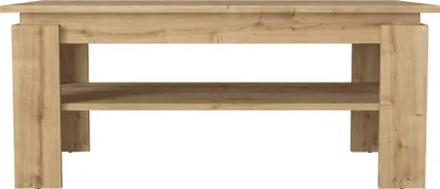 Produktbild von Couchtisch 'Krirdfjos' Wohnzimmertisch mit 1 Ablage 110 x 60 x 47 cm Saphir-Eiche