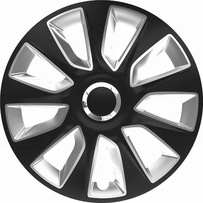 Produktbild von Z480794 Radkappen Radzierblenden SATZ (4Stück) 17 Zoll Stratos RC schwarz-silber