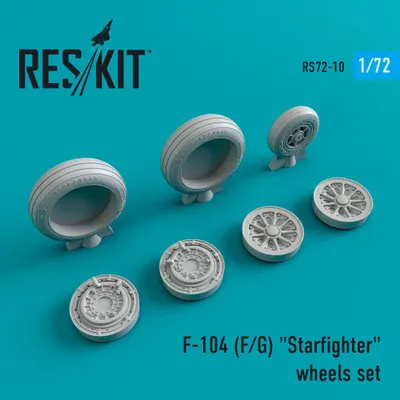 Produktbild von ResKit RS72-0010 - 1:72 F-104 (F,G) Starfighter wheels set