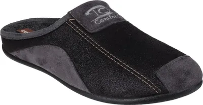 Produktbild von Cotswold Herren Westwell Pantoffel Hausschuhe FS4361 (46 EU) (Schwarz)