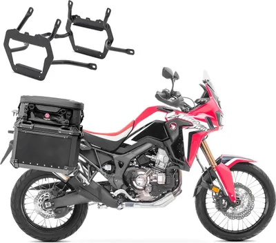 Produktbild von Set Alukoffer + Kofferträger passend für Honda Africa Twin CRF 1000 L