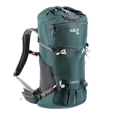 Obrázek produktu pro Nils Camp NC1938 Trekingový batoh Kjolen 40L zelený Air-Comfort-System nepromokavý s pláštěnkou