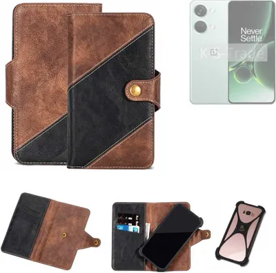 Produktbild von K-S-Trade Handyhülle Schutzhülle Bookstyle Case kompatibel mit OnePlus Nord 3 5G Klapphülle Cover Hülle Schutztasche 1x
