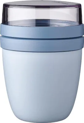 Produktbild von Mepal - Lunchpot Ellipse - Nordic Blue - 500 ml praktischer Reisebecher, Joghurtbecher, To go Becher - Geeignet für Tiefkühler, Mikrowelle und Spülmaschine, 700 ml