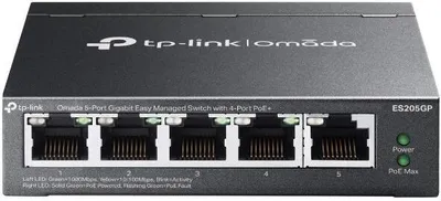 Produktbild von Síťový přepínač TP-Link Omada ES205G Managed Gigabit Ethernet (10/100/1000) Černá