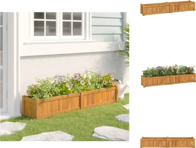 Image de vidaXL Lit surélevé 150x30x25 cm bois massif teck - Pots de fleurs & Jardinières