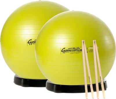 Produktbild von Original Pezzi MAXAFE 2x Drum it m. Ballschalen, Drum Sticks (65&75cm) - apfelgrün