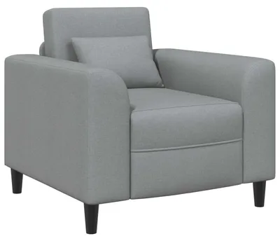 Zdjęcie produktu dla vidaXL Fotel jasnoszary materiał