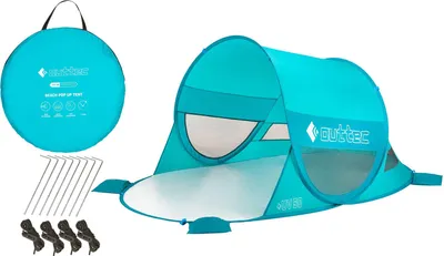 Obrázok produktu pre Outtec® plážová škrupina s UV ochranou - pop-up stan, ochrana pred slnkom, ochrana pred vetrom, plážový stan - pre bábätká, deti a dospelých