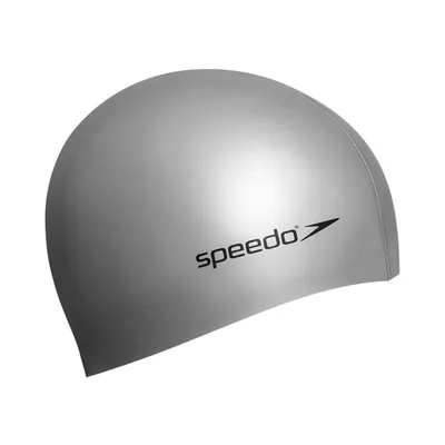 Produktbild von Speedo - "Plain Flat" Bademütze, Silikon PP15751 (Einheitsgröße) (Grau)