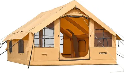 Image de Tente gonflable pour camping Tente glamping pour 5 à 8 personnes avec pompe Facile à installer