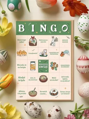 Produktbild von Kartka okolicznościowa Wielkanoc - Bingo wielkanocne
