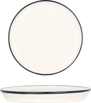 Immagine prodotto di Piatto da dessert Bonna - Linea Black - Porcellana - 16 cm