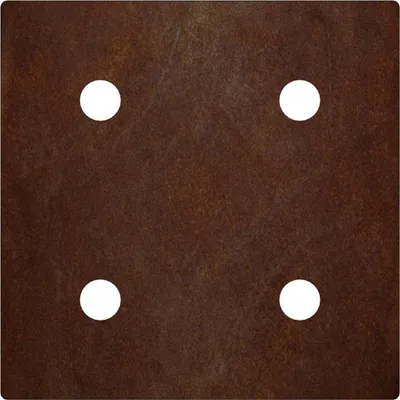Imagen del producto de CORGARDEN. Conector para bordes de jardín, 6 x 6 cm, acero corten, diseño recto. Modelo CORGARDEN 1026
