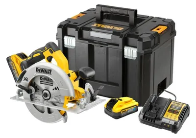 DEWALT Akku-Handkreissäge 18V 184mm DCS570H2T mit 2x5,0Ah PowerStack
