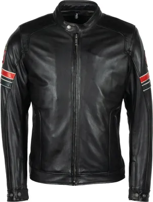 Image de Veste en cuir de moto Helstons Elron, noir, XL