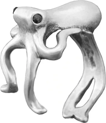 Produktbild von Oktopus Ring Miniblings Fingerring Tintenfisch Krake Oktopode Kraken verstellbar