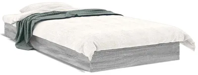Produktbild von vidaXL Bodenbettgestell Grau Sonoma 80 x 200 cm Holzwerkstoff