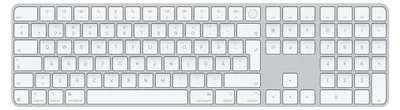 Produktbild von APPLE Magic Keyboard with Touch ID and Numeric Keypad for Mac models with Apple silicon - Swedish - White Keys