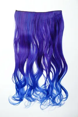 Produktbild von WIG ME UP 5 Clip-In Extension lockig Ombre Blau YZF-3180P-T2420TTF2517