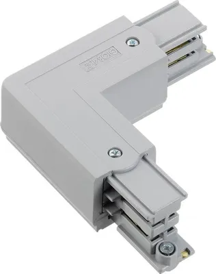 Immagine prodotto di Connettore GLOBAL a L in alluminio nordico (destro) Coperchio di protezione, esterno, grigio | XTS 35-1