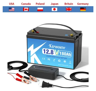 Productafbeelding van Lithium Accu 12V 180Ah - LiFePO4 Energieopslag - 12,8 Volt - 14,5 Kg - Voor Camper En Off-Grid