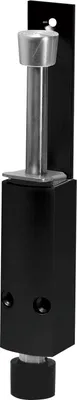 Produktbild von Türfeststeller 1222 Hub 60 mm, 35 x 225 mm, Aluminium schwarz matt RAL 9005