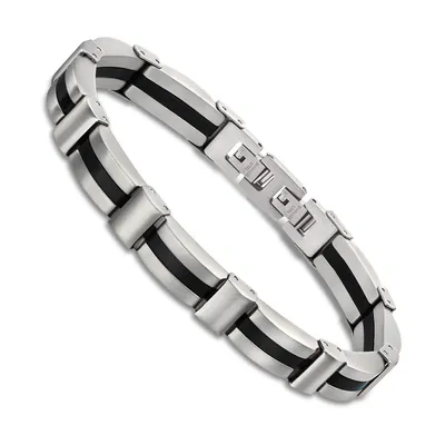 Produktbild von Lotus Style Armband Edelstahl LS1876-2/2 silber schwarz Herren JLS1876-2-2