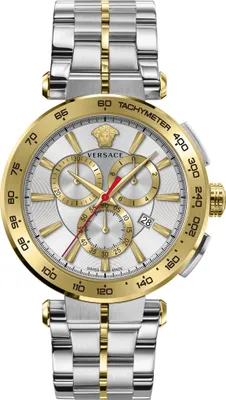 Immagine prodotto di Versace VE6CA0423 Orologio da uomo Aion Chronograph in acciaio inossidabile bianco argento NUOVO