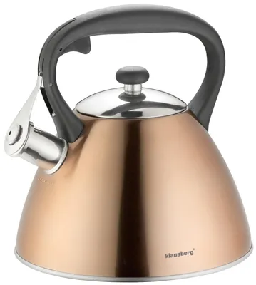 Image de Klausberg Bouilloire Siffleur 3L Acier Inoxydable Cuivre