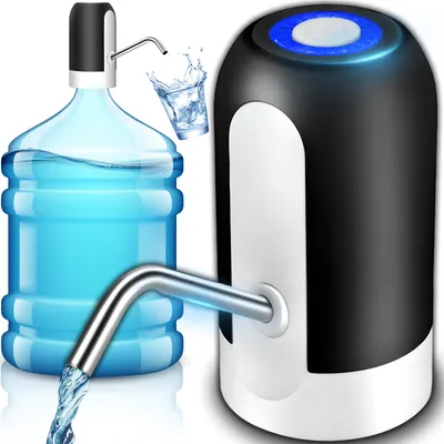 Produktbild von Wasserspender Tragbare Trinkwasserpumpe Elektrische USB Wasserpumpe Dispenser Wasser Wasserflasche für PET Flaschen Kanister Camping Kühlschrank Retoo