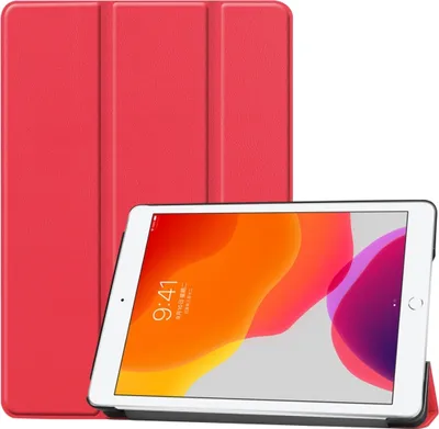 Produktbild von Mobigear Tri-Fold iPad 9 (2021) Hülle Klapphülle - Rot