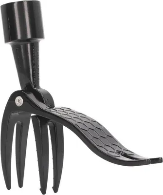 Image de Arrachoir à herbe portable en aluminium de 10 cm avec pied antidérapant
