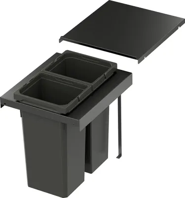 Produktbild von VS Envi Flex Pro Abfalltrennsystem - Mülltrennsystem für KB 900mm 3 x 28 Liter Lava