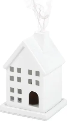 Produktbild von Something Different - Räucherkegelhalter, Haus SD6252 (Einheitsgröße) (Weiß)