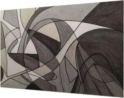 Zdjęcie produktu dla Tapeta ścienna – tapeta dekoracyjna do salonu – folia tapetowa do dekoracji ścian – 104 x 70 cm – abstrakcja geometryczna