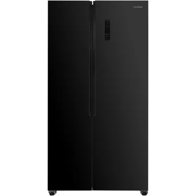 Obrázok produktu pre Heinner HSBS-HM532NFGBKE++, Voľne stojaci, Americké dvere, Čierna, 2 dvere/dverí, Dotyk, LED
