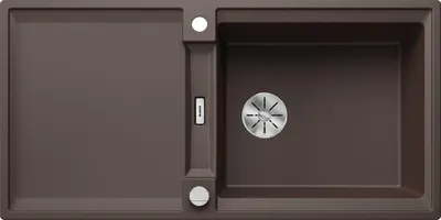 Immagine prodotto di BLANCO ADIRA XL 6 S lavello da incasso SILGRANIT da 60 cm con comando a distanza dello scarico, con accessori