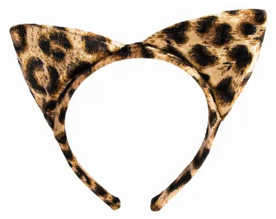 Produktbild von Gemusterte Leoparden Ohren als Haarreif